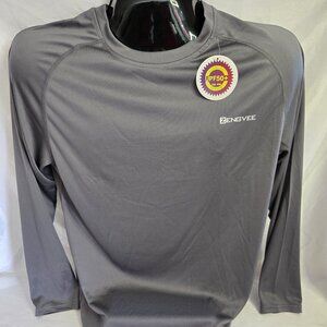 NWT Zengvee Light Gray Long sleeve Shirt (M) 100 % Polyester